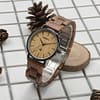 Shenzhen watch factory top quality men and woman stainless steel wood wristwatches wooden couple watches for lover gift watches - Image 4