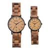 Shenzhen watch factory top quality men and woman stainless steel wood wristwatches wooden couple watches for lover gift watches - Image 6
