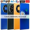 High quality Smartphones Mobile Phones For Huawei Mate40 RS 7.3Inch 5G Cellphones OEM 16GB+512GB Dual SIM Android smart phone