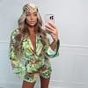 Long Sleeve Blouses Tops Shirts and Mini Shorts Set Y2K Casual Three Piece Sets Party Sexy Outfits 10% Print Summer Women Red - Image 3