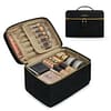 2021 Bagsmart Double Layer Foldable Travel Toiletry Bag Makeup Storage Quilted Make Up Vanity Box Organizer Cosmetic Bags - Image 6