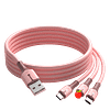 Cell Phone Cable Usb Charger Fast Charging lighting 3 in 1 Mobile Data Cable - Image 4