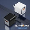 New Product pd 20W QC3.0 EU/US/UK Mobile Phone Wall Type C Fast Charger Cable Adapter 20W PD Charger - Image 2