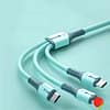 Cell Phone Cable Usb Charger Fast Charging lighting 3 in 1 Mobile Data Cable - Image 5