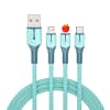 Cell Phone Cable Usb Charger Fast Charging lighting 3 in 1 Mobile Data Cable