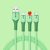 Cell Phone Cable Usb Charger Fast Charging lighting 3 in 1 Mobile Data Cable - Image 3