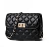 New style small fragrance women's bag all-match rhombus chain embroidery thread one shoulder messenger small square bag mini bag - Image 6