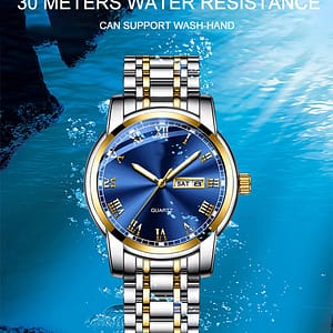 Classic Fashion Brand Alloy Case Stainless Steel Strap Custom Design Man Wrist Quartz Watches