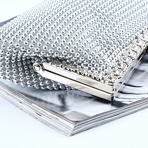 Factory direct wholesale classic handmade aluminium sheet clutches brand new clutch evening bag for women party banquet wedding