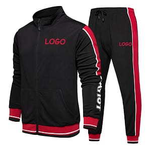 Wholesale Track Suit Clothing Manufacturers Men Suits Plain Casual Sweater Set Polyester Tracksuits For Men Custom
