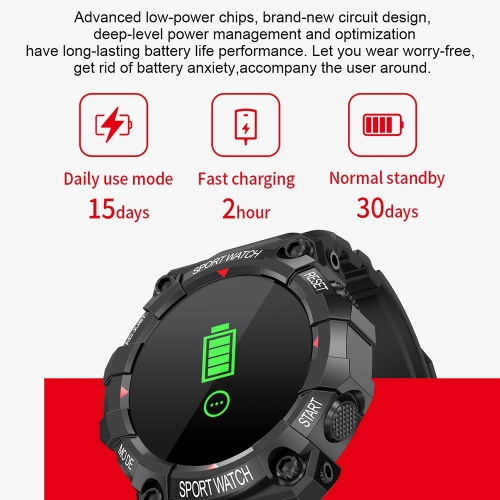 Special Offer FD68 1.3 inch Color Round Screen Sport Smart Watch Support Heart Rate / Multi-Sports Mode - Image 3