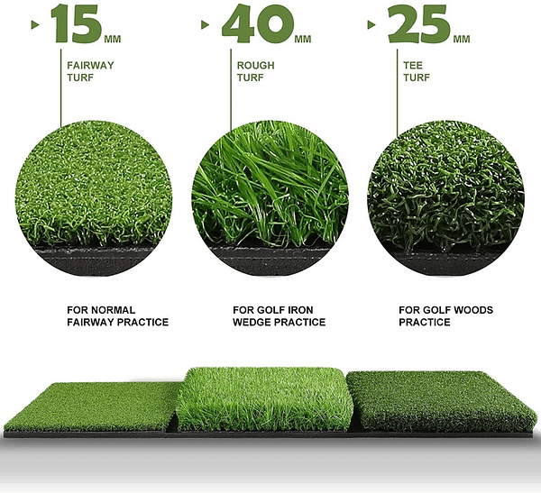 E-commerce one-piece drop shipping OEM Wholesale 3in1 Foldable Practice Turf Backyard or Indoor  Chipping Hitting Grass Golf Ma - Image 3