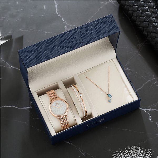 Luxury Watch Gifts For Women Earrings Ring Necklace Bracelet - Image 2