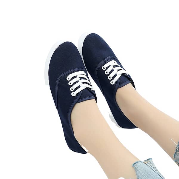 Fashion Casual soft Comfortable Walking Flat shoes Women Canvas Sneaker Slip-on denim canvas Loafers Shoes for women