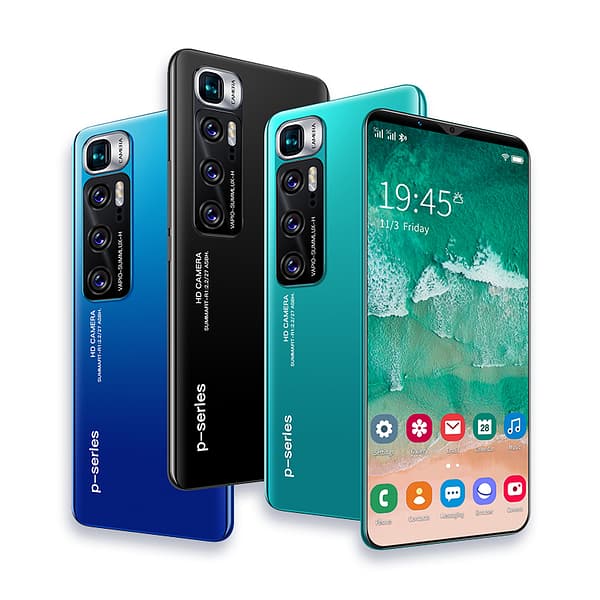 Economic P48 Max  6.3 Inch Android Phone with Touch Screen 1G RAM 8G ROM Smart Phone vs HuaWei Note XiaoMi Realme Vivo