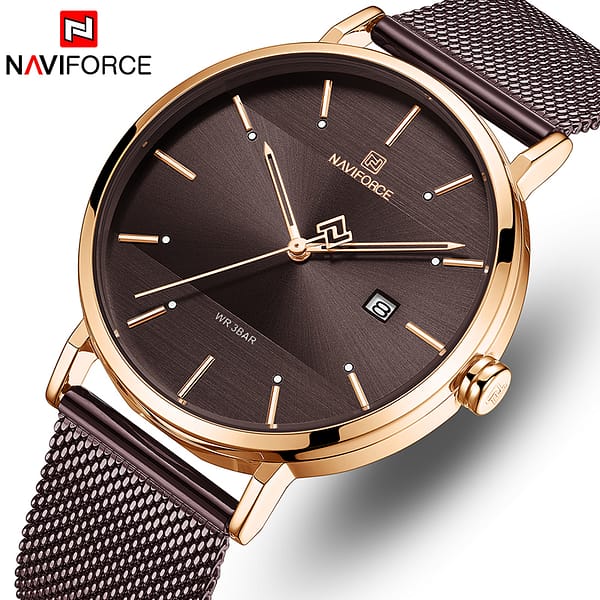 NAVIFORCE 3008 Couple Watch Luxury Quartz Men Women Watches Waterproof Casual Date Lover's Clock Wristwatches Relogio Masculino - Image 2