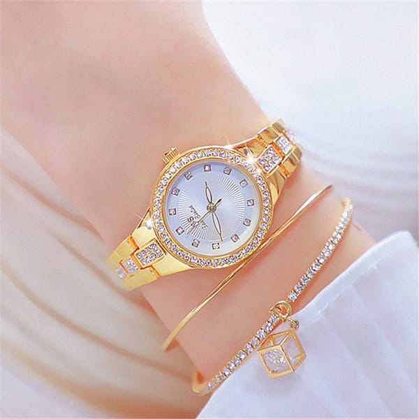 bee sister watch women FA1310 Diamond Women Luxury mini Brand Elegant Ladies Watches Gold Clock Wrist Watches quartz