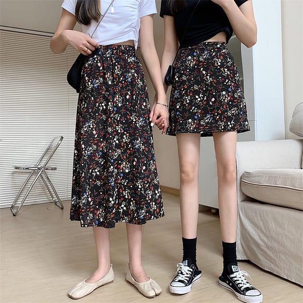 L84 Wholesale summer floral womens skirts with shorts sexy tennis girls' dresses plus size womens skirts