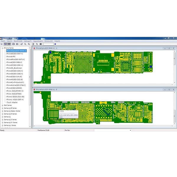 ZXW Dongle Repairing Drawing Map Online ZXWSOFT for Iphones Samsung HTC PCB Circuit Board And diagnose Schematic Diagram Map - Image 2