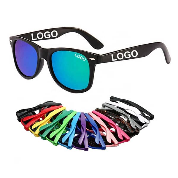 Sunglasses Logo Wholesale hot Promotion fashion Event wedding festival Sun Glasses plastic Custom women men sunglasses