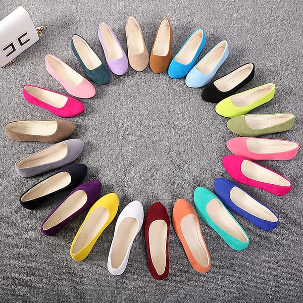 2021 cheaper spring new suede Korean pointed single shoes women's candy color flat bottomed women's shoes  flats