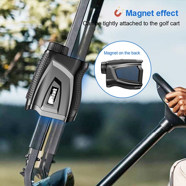 With Magnet Nohawk 3M02 600M Golf or Hunting Laser Range Finder 6.5X Magnification Measuring Flagpole 250 Yards