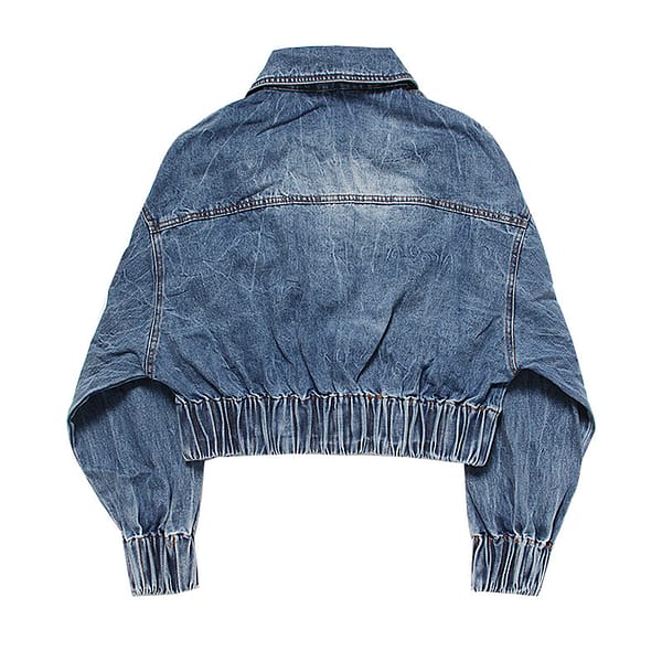 Getspring Women Coat Vintage Short Denim Jackets All Match Fashion Spring And Autumn Jeans Coats 2021 Fashion Blun Jak Wholesale