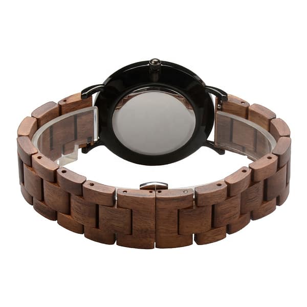 Shenzhen watch factory top quality men and woman stainless steel wood wristwatches wooden couple watches for lover gift watches - Image 3