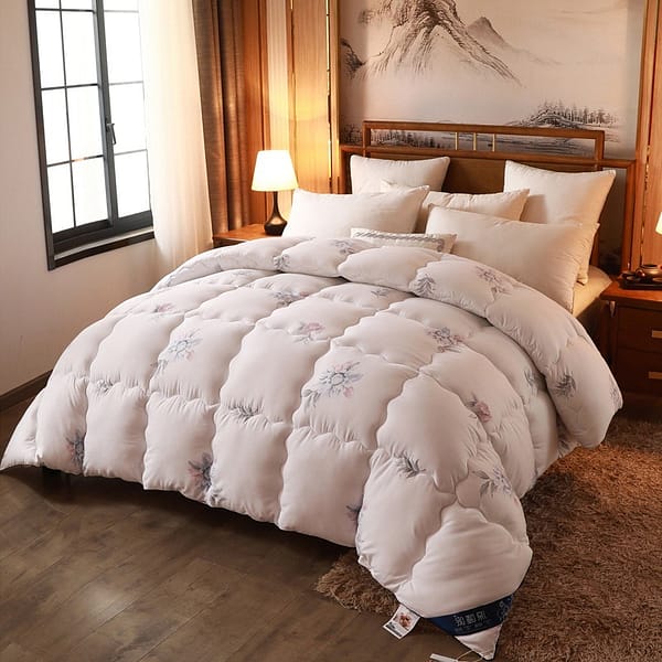 Stock winter soft thick Plant cashmere warm quilt edredones - Image 2