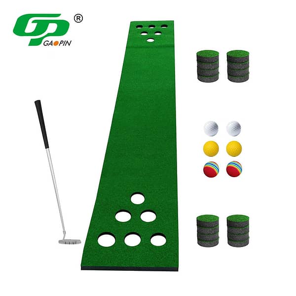 Factory Large Size Custom Golf Putting Green Mini Golf Course Portable Golf Putting Mat - Image 3