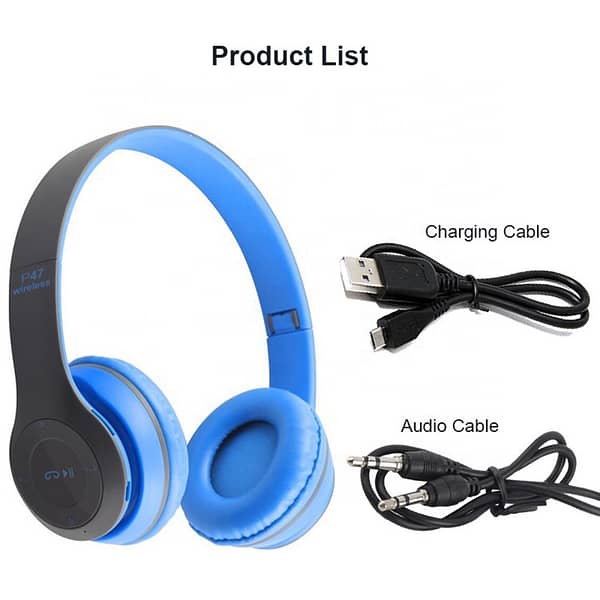 NEW Factory FM Radio Gift Cheap Auriculares Earphone P47 Headset P47 Foldable Wireless Headphone