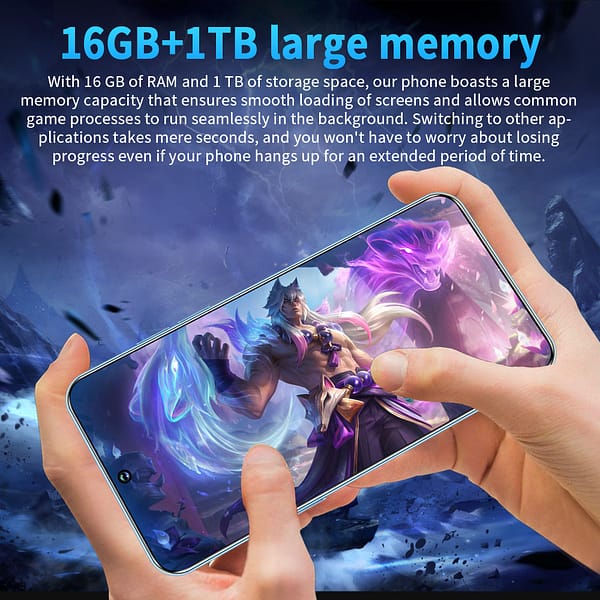 S23 Ultra Mobile Phones 16G Ram + 1TB Cell Phones Android 5g Telephone Telefono Inteligente Smartphone - Image 2