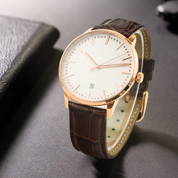 Elegant Automatic Date Stainless Steel 3ATM waterproof Men Women Watch - Image 3