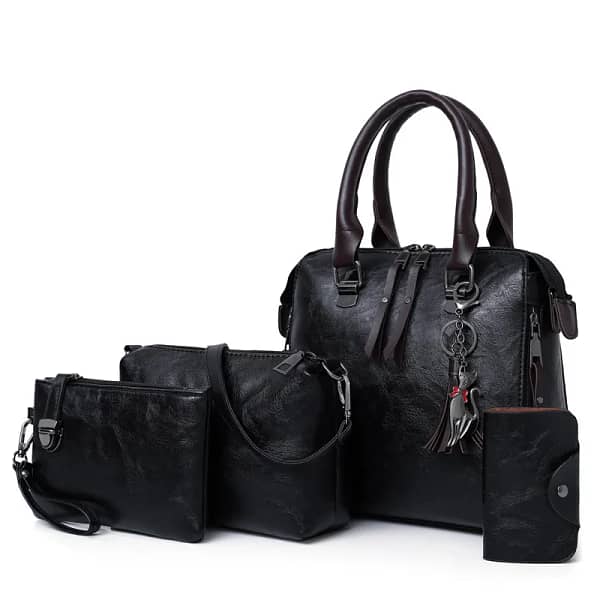 Hot Selling Luxury Women Bag Handbags PU Leather Handbag Lady 4 Pieces One Set Shoulder Bags Designer Tote Bag - Image 2