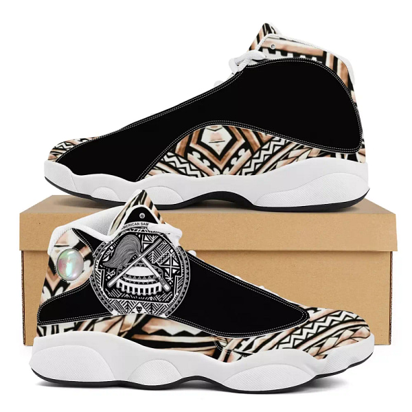 Outdoor Unique Tonga Style Polynesian Samoa Tribal Boy Running Shoes Custom Ball Sports Team Logo Men's Basketball Shoes Cheap - Image 2