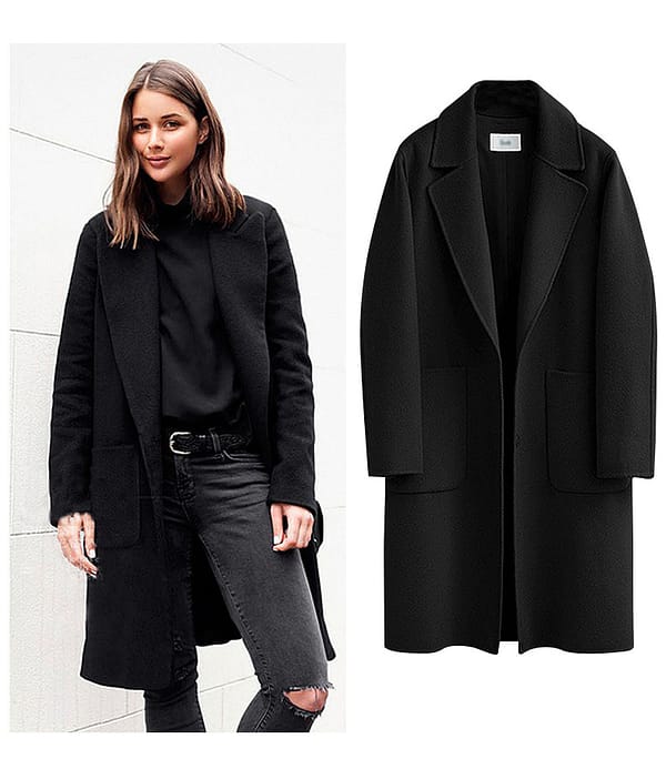 Autumn and winter double-sided woolen women's new woolen coat long loose woolen coat Jacket