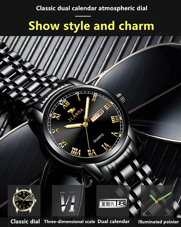 stainless steel luxury waterproof quartz oem brand hands wristwatches custom logo wrist watch men